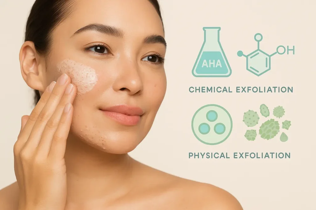 Creme Esfoliante Clareador de Manchas Amazolé Cicatridiva: A Importância da Esfoliação Química versus Esfoliação Física para Resultados Eficazes